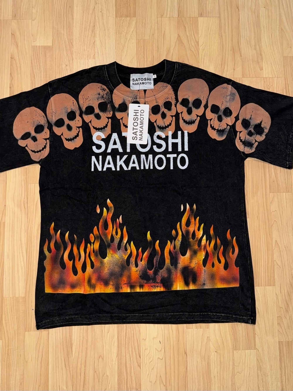 Satoshi Nakomoto Shirt Size Large
